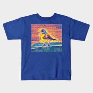 Little bird with yellow Kids T-Shirt